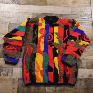 Kitty‎ Hawk by Vivian Wang sweater women's medium multicolor vintage 90's